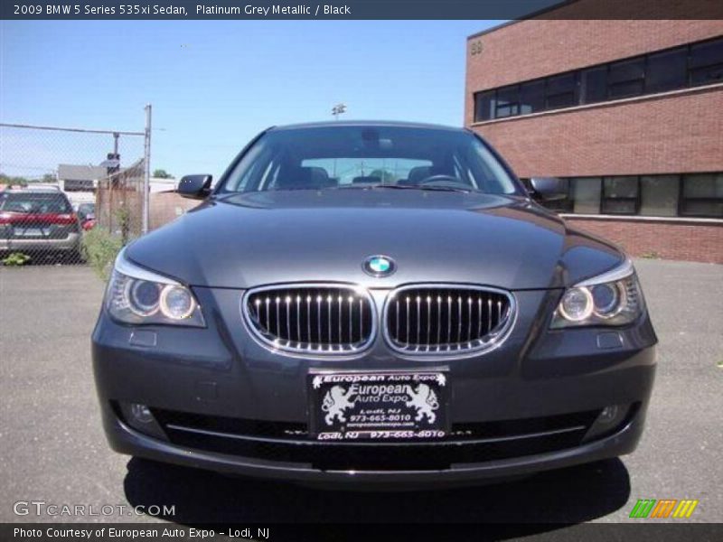 Platinum Grey Metallic / Black 2009 BMW 5 Series 535xi Sedan