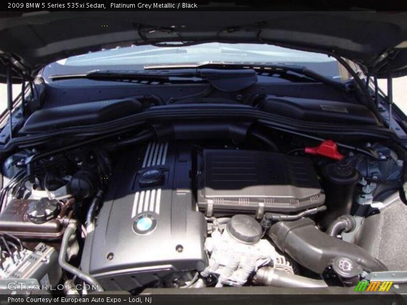 Platinum Grey Metallic / Black 2009 BMW 5 Series 535xi Sedan