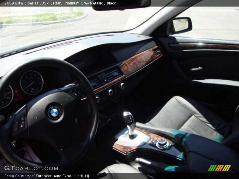 Platinum Grey Metallic / Black 2009 BMW 5 Series 535xi Sedan