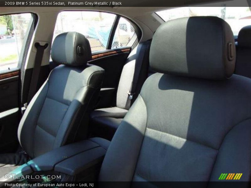 Platinum Grey Metallic / Black 2009 BMW 5 Series 535xi Sedan
