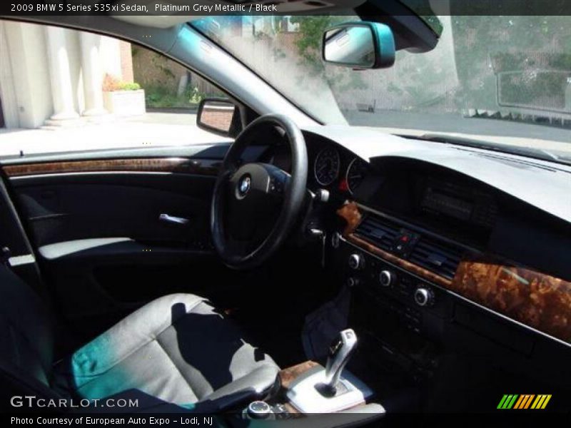 Platinum Grey Metallic / Black 2009 BMW 5 Series 535xi Sedan
