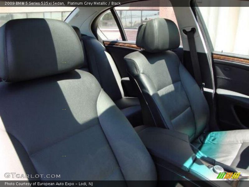 Platinum Grey Metallic / Black 2009 BMW 5 Series 535xi Sedan