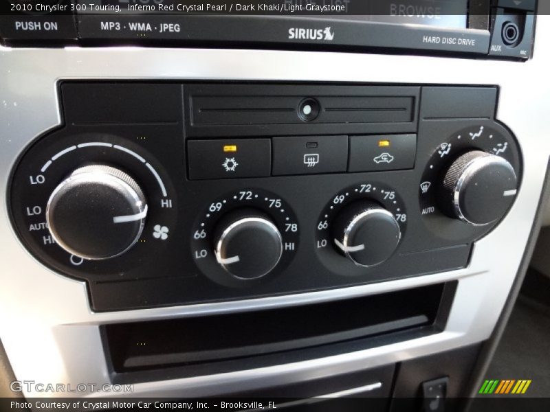Inferno Red Crystal Pearl / Dark Khaki/Light Graystone 2010 Chrysler 300 Touring