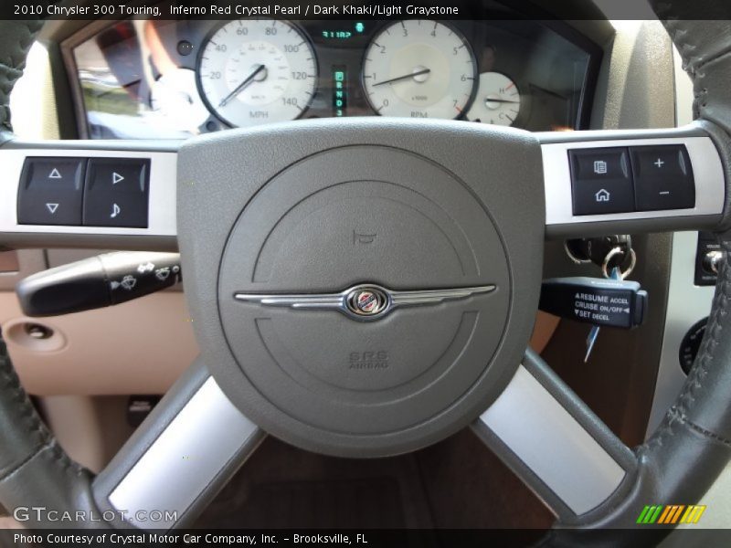 Inferno Red Crystal Pearl / Dark Khaki/Light Graystone 2010 Chrysler 300 Touring