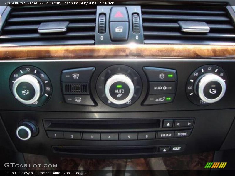 Platinum Grey Metallic / Black 2009 BMW 5 Series 535xi Sedan