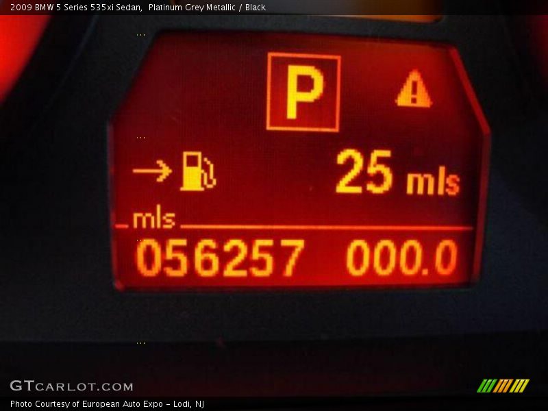 Platinum Grey Metallic / Black 2009 BMW 5 Series 535xi Sedan
