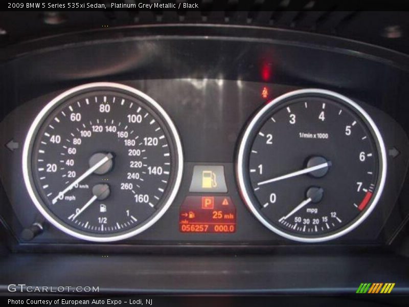 Platinum Grey Metallic / Black 2009 BMW 5 Series 535xi Sedan