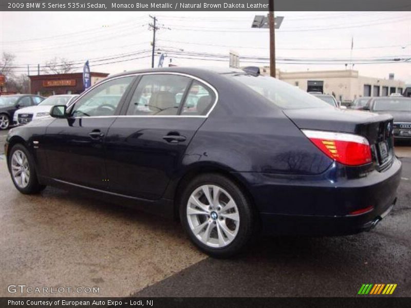 Monaco Blue Metallic / Natural Brown Dakota Leather 2009 BMW 5 Series 535xi Sedan