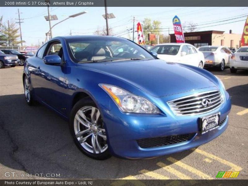 Athens Blue / Graphite 2008 Infiniti G 37 Coupe