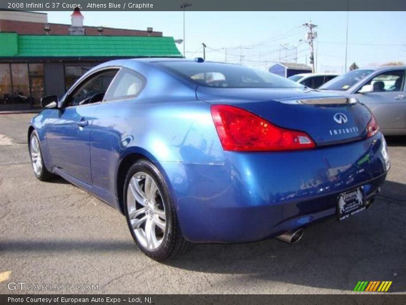 Athens Blue / Graphite 2008 Infiniti G 37 Coupe