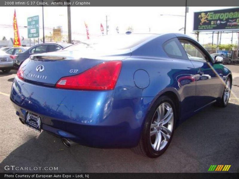 Athens Blue / Graphite 2008 Infiniti G 37 Coupe