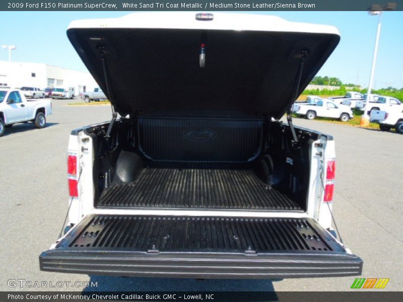 White Sand Tri Coat Metallic / Medium Stone Leather/Sienna Brown 2009 Ford F150 Platinum SuperCrew