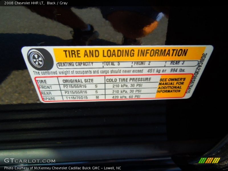 Black / Gray 2008 Chevrolet HHR LT