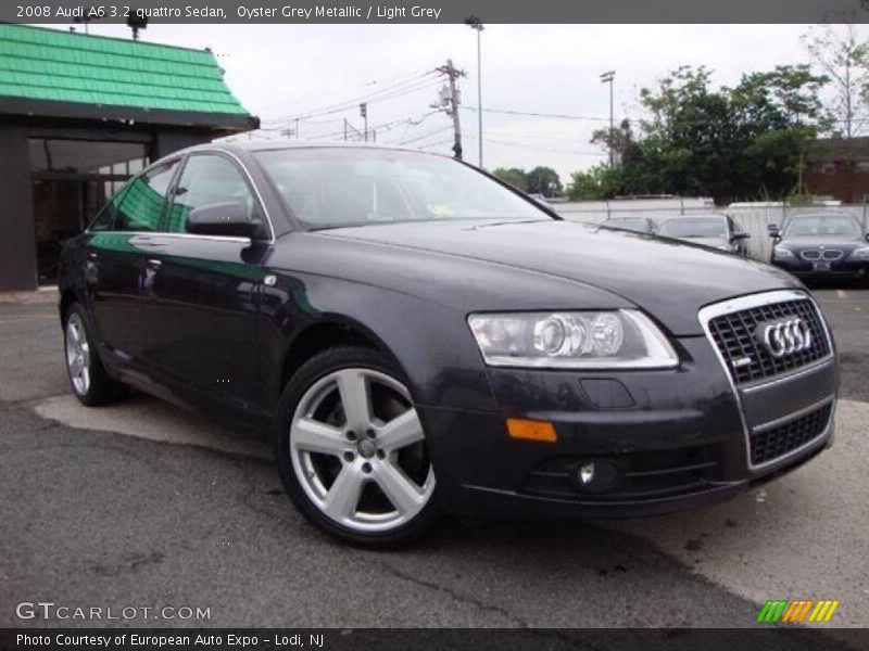 Oyster Grey Metallic / Light Grey 2008 Audi A6 3.2 quattro Sedan