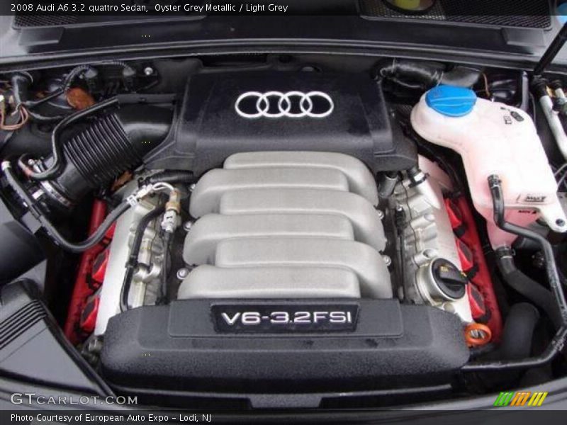 Oyster Grey Metallic / Light Grey 2008 Audi A6 3.2 quattro Sedan