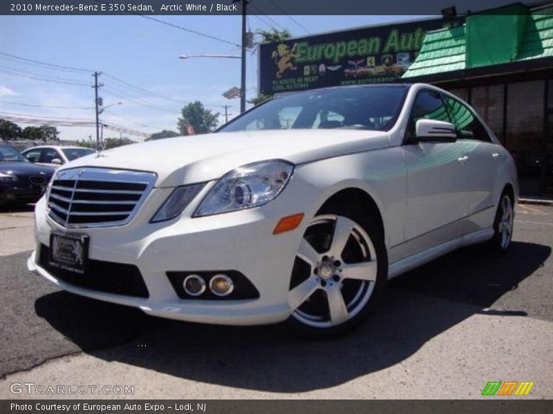 Arctic White / Black 2010 Mercedes-Benz E 350 Sedan