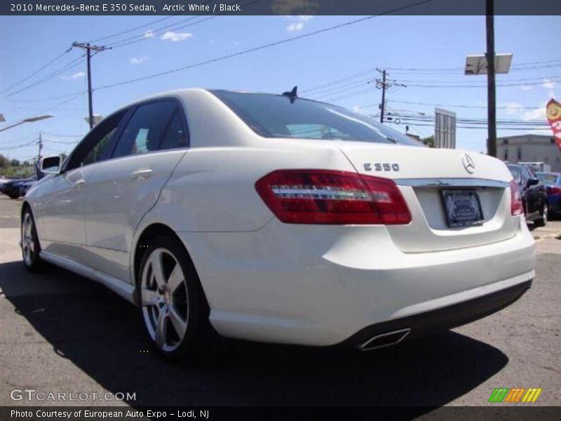Arctic White / Black 2010 Mercedes-Benz E 350 Sedan