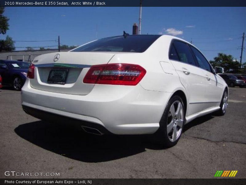 Arctic White / Black 2010 Mercedes-Benz E 350 Sedan