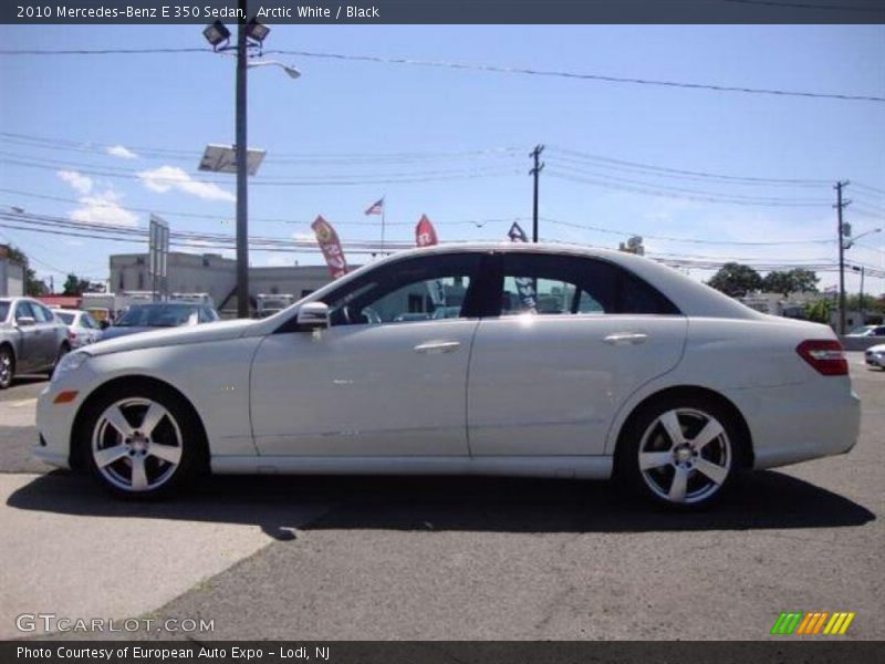 Arctic White / Black 2010 Mercedes-Benz E 350 Sedan