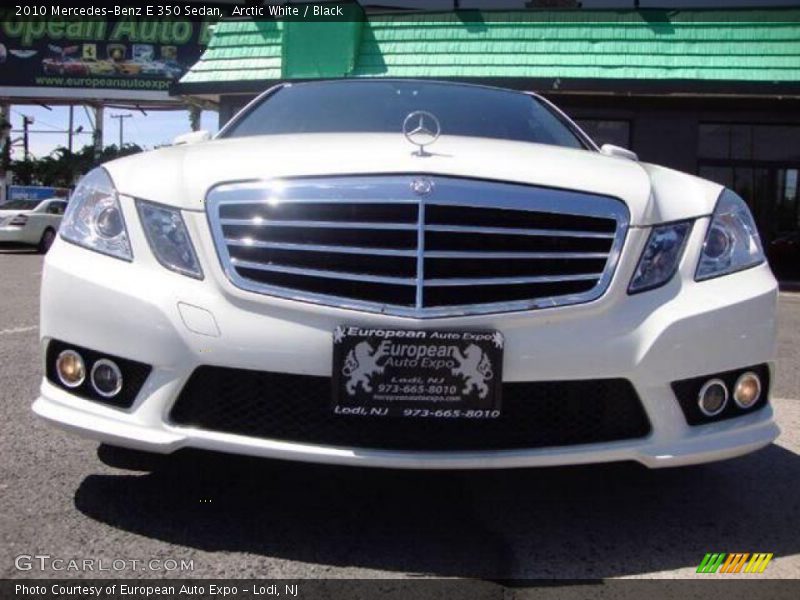 Arctic White / Black 2010 Mercedes-Benz E 350 Sedan