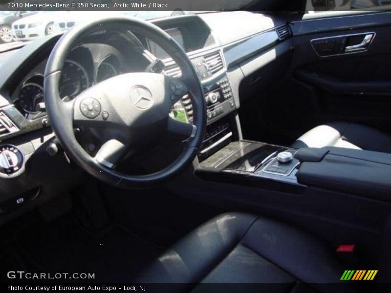 Arctic White / Black 2010 Mercedes-Benz E 350 Sedan