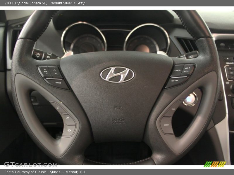 Radiant Silver / Gray 2011 Hyundai Sonata SE
