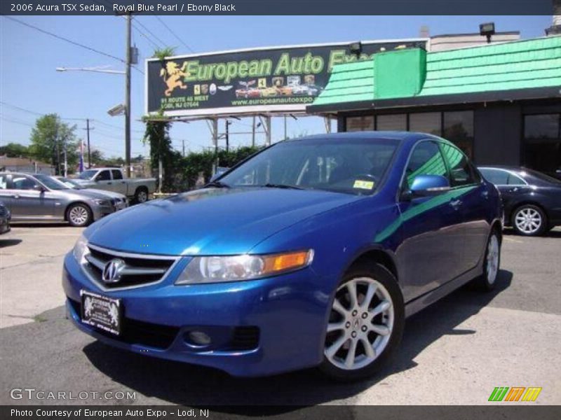 Royal Blue Pearl / Ebony Black 2006 Acura TSX Sedan