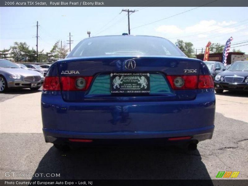 Royal Blue Pearl / Ebony Black 2006 Acura TSX Sedan
