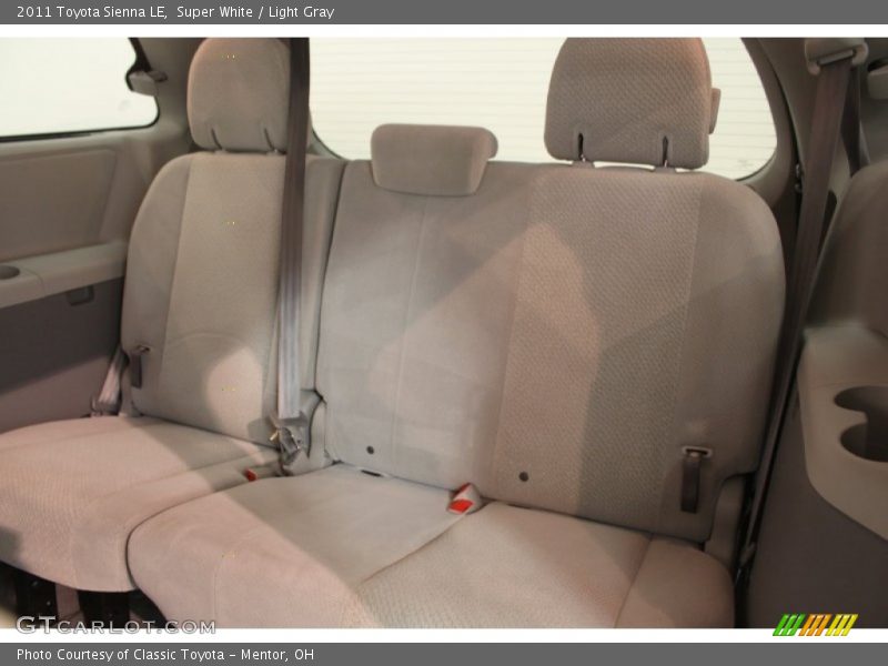 Super White / Light Gray 2011 Toyota Sienna LE