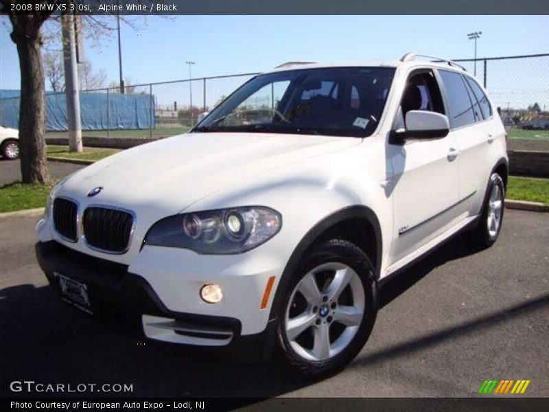 Alpine White / Black 2008 BMW X5 3.0si