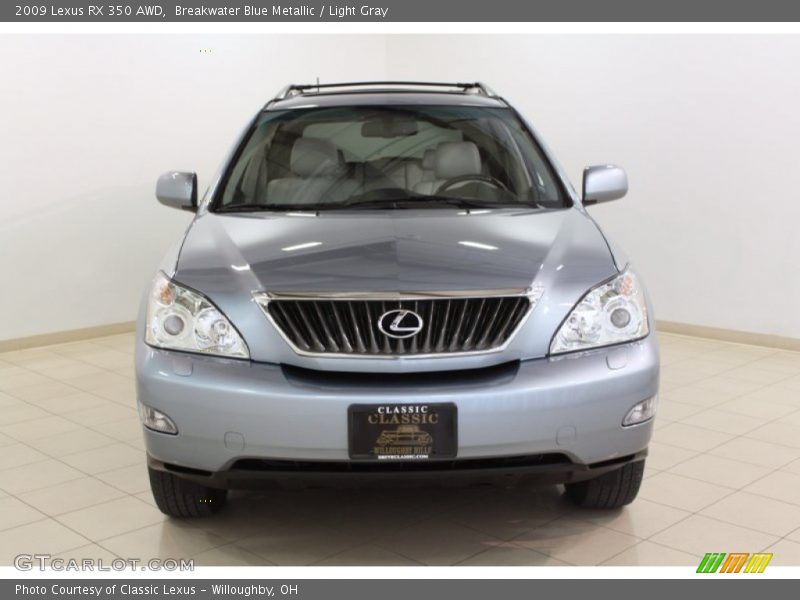Breakwater Blue Metallic / Light Gray 2009 Lexus RX 350 AWD