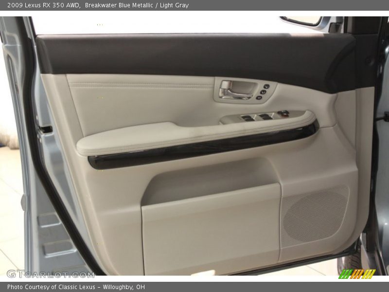 Breakwater Blue Metallic / Light Gray 2009 Lexus RX 350 AWD