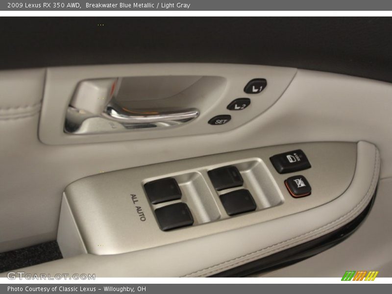 Breakwater Blue Metallic / Light Gray 2009 Lexus RX 350 AWD