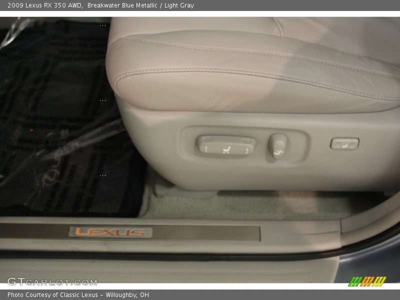 Breakwater Blue Metallic / Light Gray 2009 Lexus RX 350 AWD