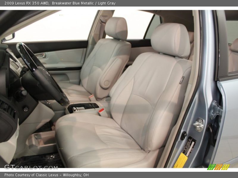 Breakwater Blue Metallic / Light Gray 2009 Lexus RX 350 AWD