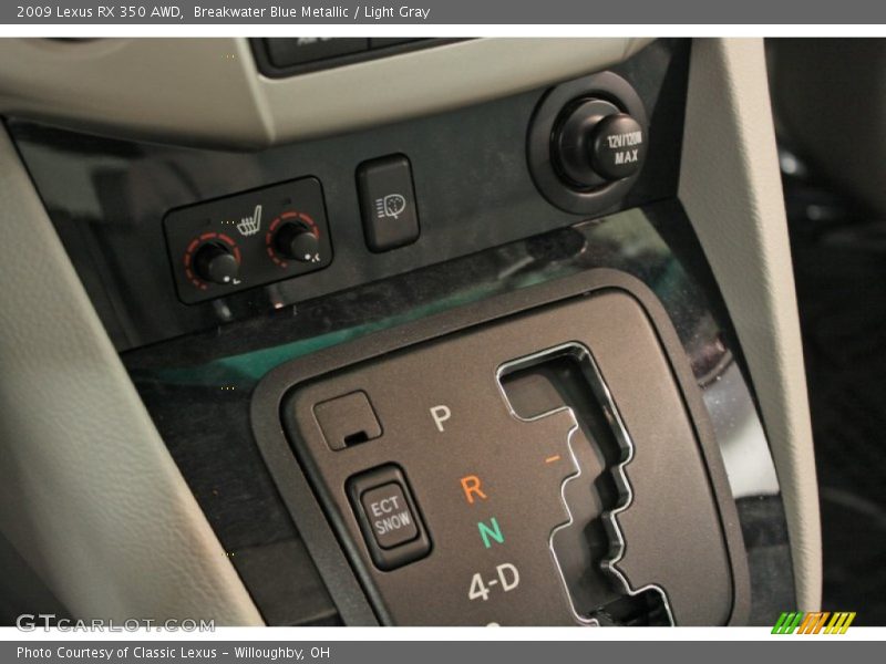 Breakwater Blue Metallic / Light Gray 2009 Lexus RX 350 AWD