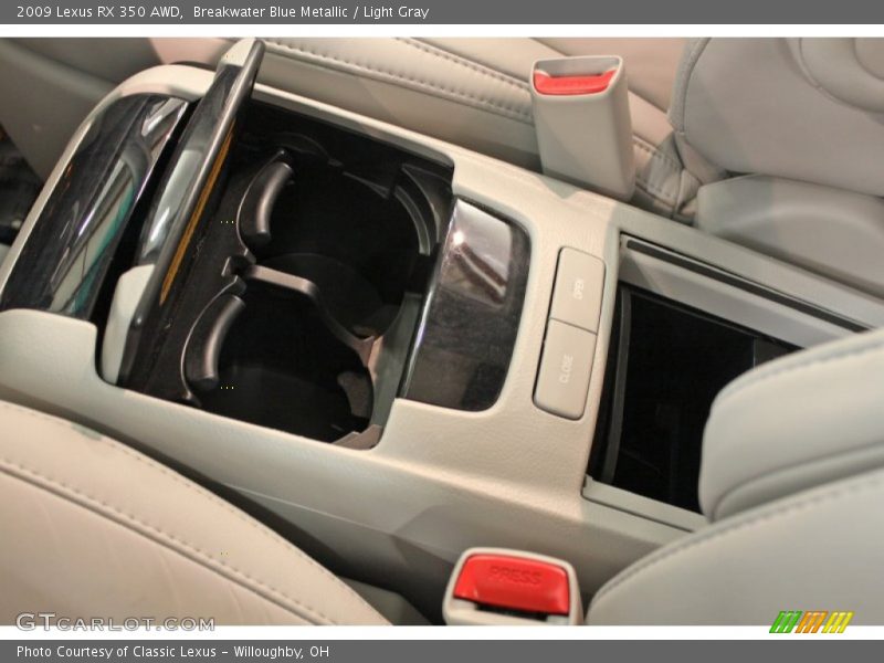 Breakwater Blue Metallic / Light Gray 2009 Lexus RX 350 AWD