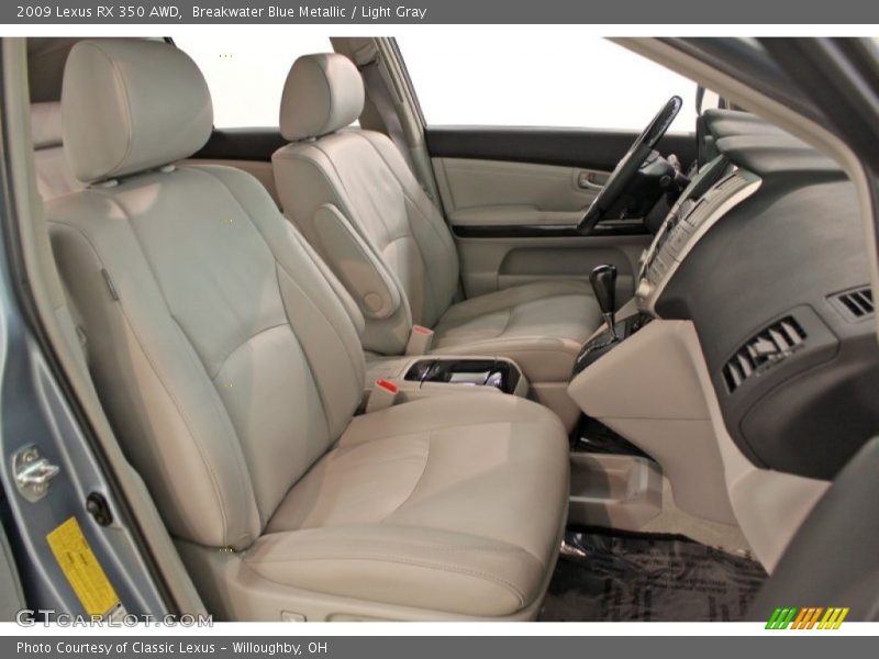 Breakwater Blue Metallic / Light Gray 2009 Lexus RX 350 AWD