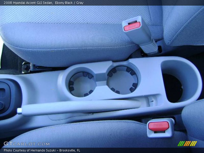 Ebony Black / Gray 2008 Hyundai Accent GLS Sedan