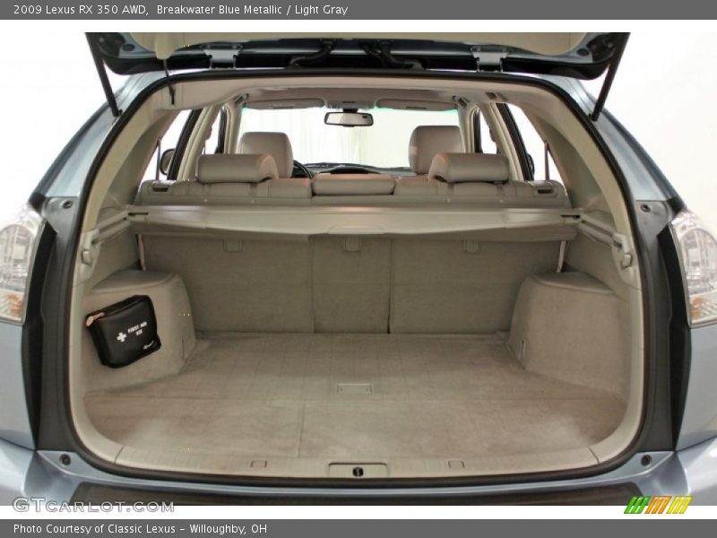 Breakwater Blue Metallic / Light Gray 2009 Lexus RX 350 AWD