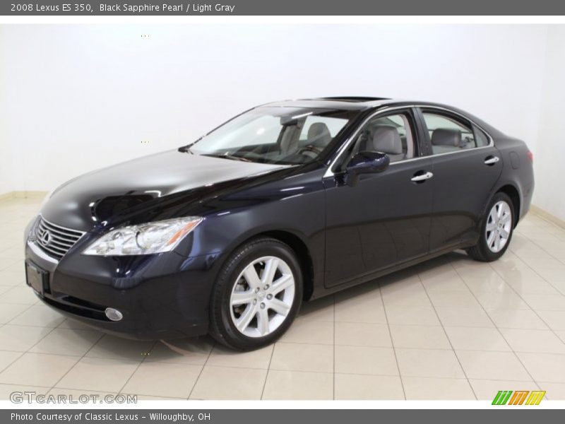 Black Sapphire Pearl / Light Gray 2008 Lexus ES 350