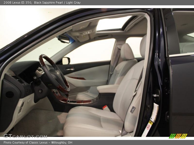 Black Sapphire Pearl / Light Gray 2008 Lexus ES 350