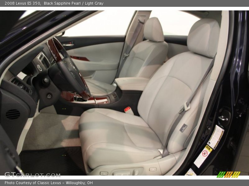 Black Sapphire Pearl / Light Gray 2008 Lexus ES 350