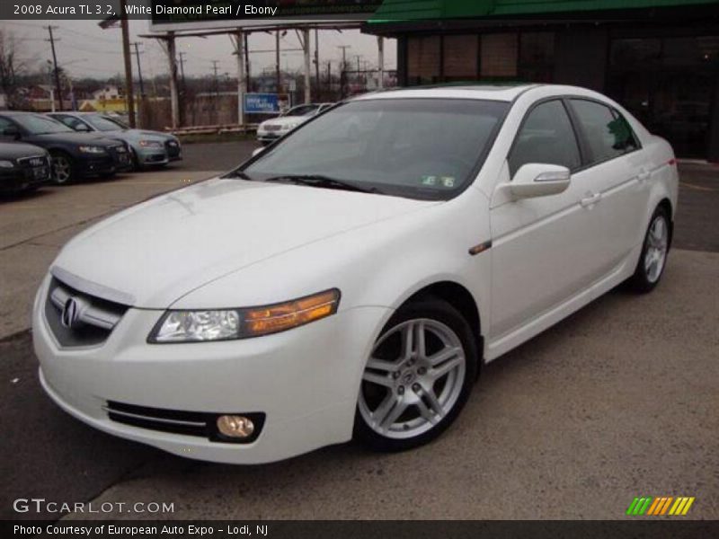 White Diamond Pearl / Ebony 2008 Acura TL 3.2