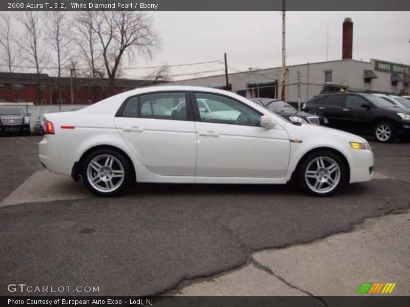 White Diamond Pearl / Ebony 2008 Acura TL 3.2