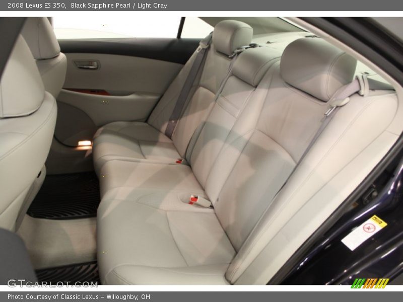 Black Sapphire Pearl / Light Gray 2008 Lexus ES 350