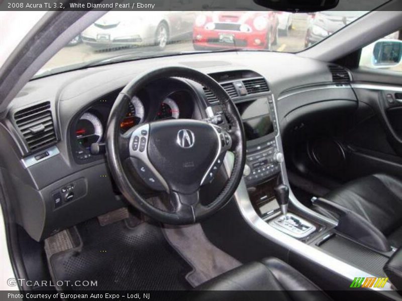White Diamond Pearl / Ebony 2008 Acura TL 3.2