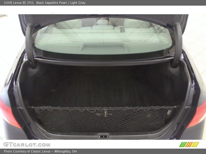 Black Sapphire Pearl / Light Gray 2008 Lexus ES 350