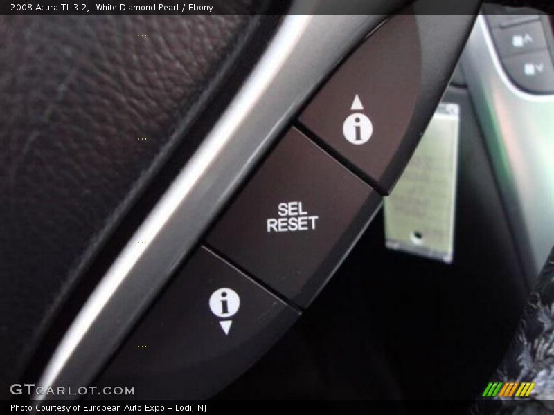 White Diamond Pearl / Ebony 2008 Acura TL 3.2