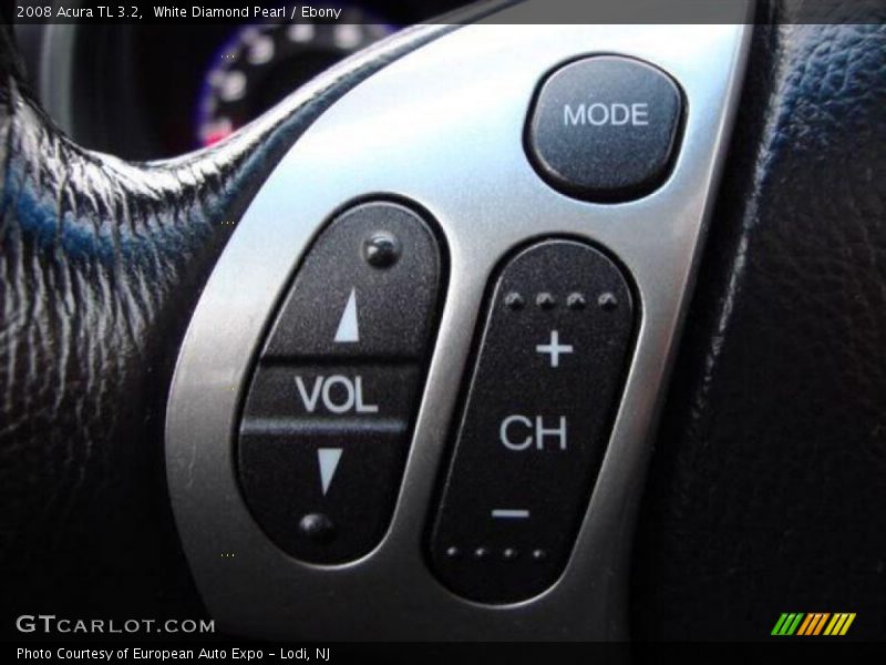 White Diamond Pearl / Ebony 2008 Acura TL 3.2